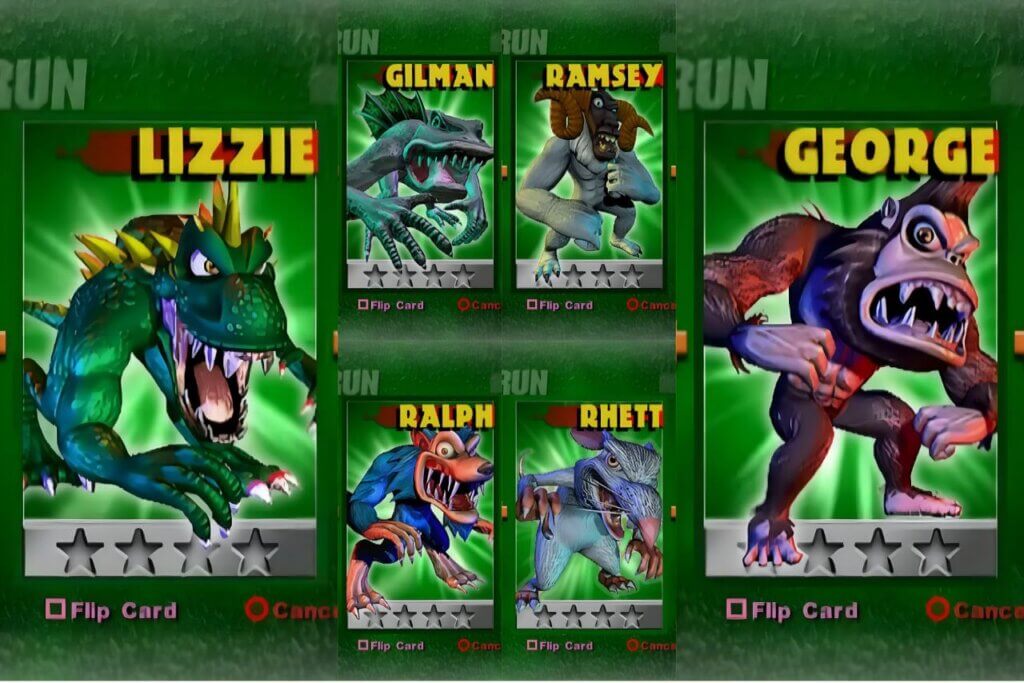 Characters of Rampage: Total Destruction 