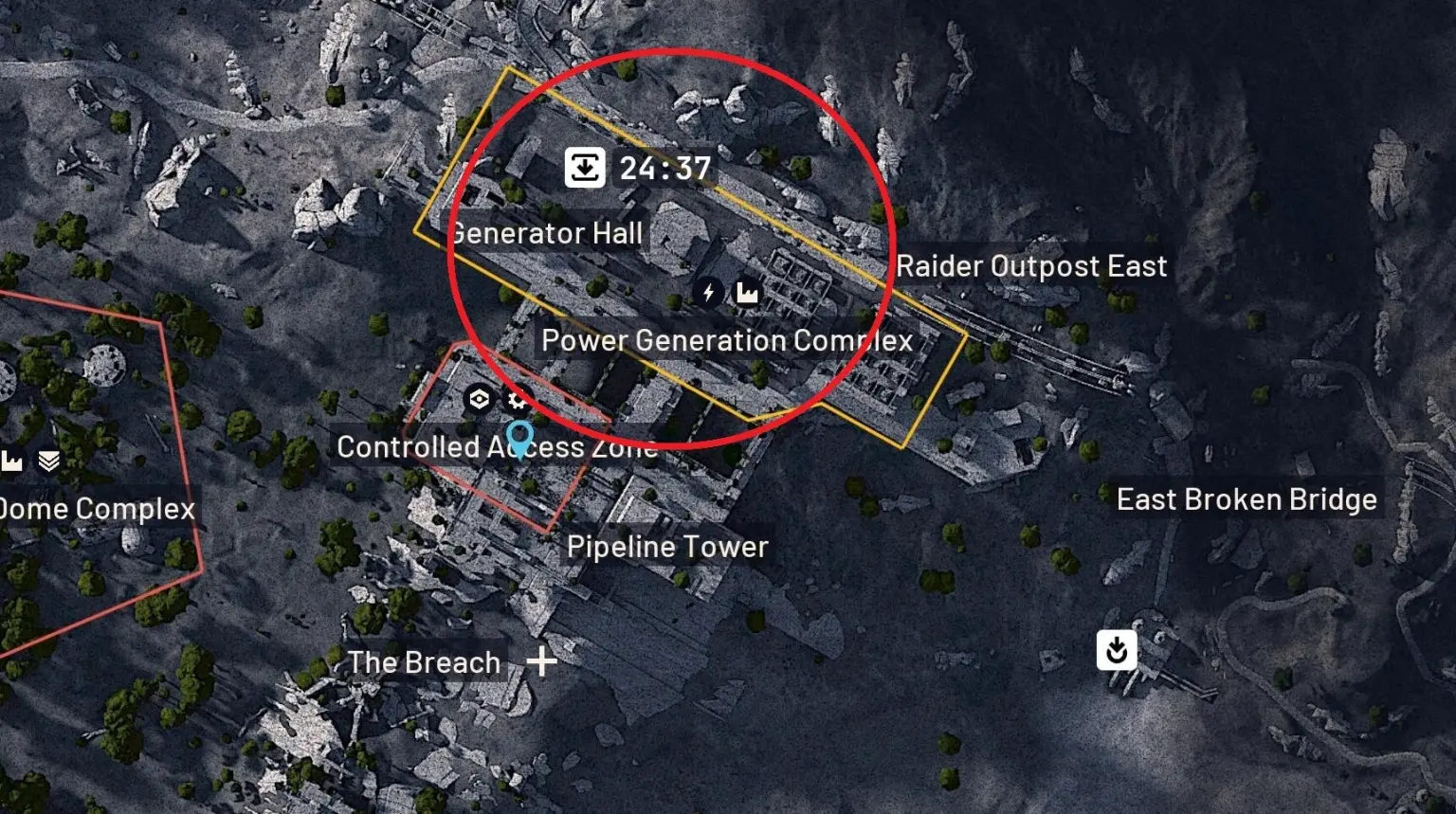 Tactical overview for the “A Rising Tide” mission in Arc Raiders